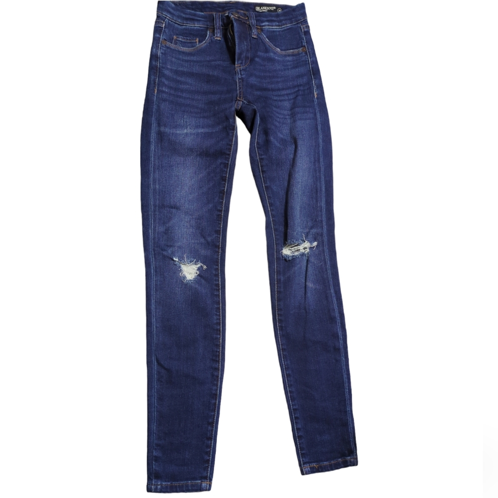 BLANKNYC MID RISE SKINNY JEANS denim SIZE 24 COLOR BLUE